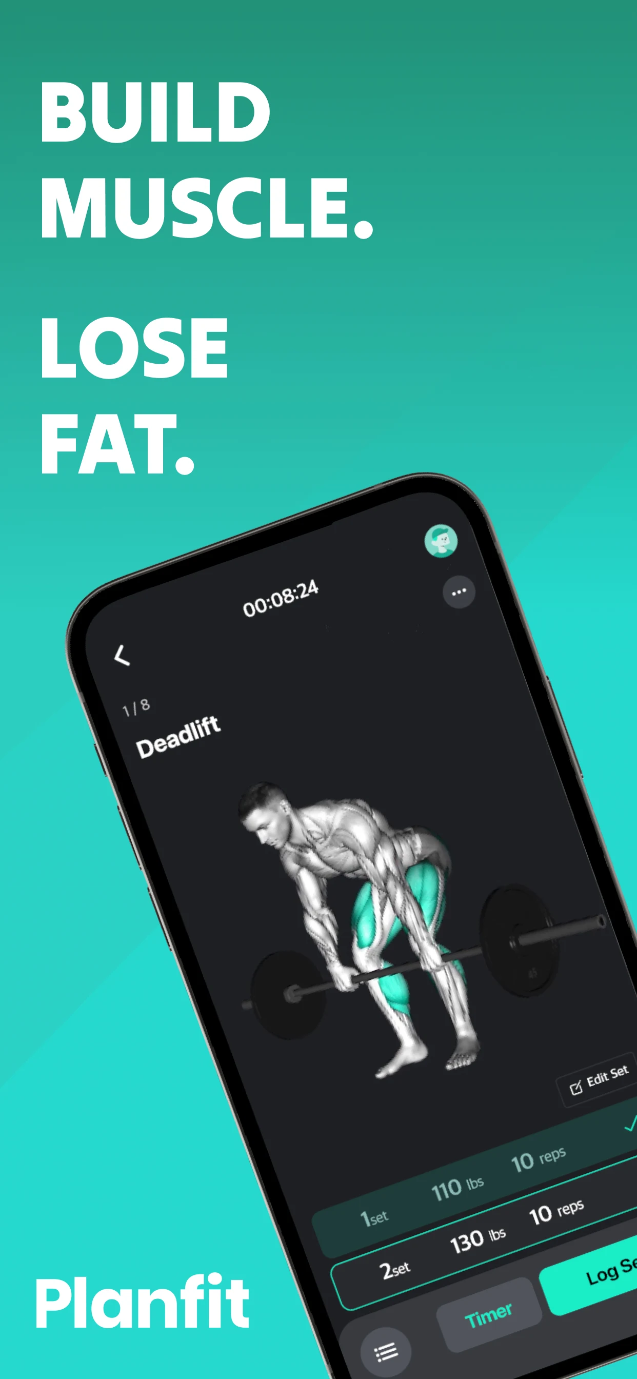 Planfit - Gym Workout Planner screenshot