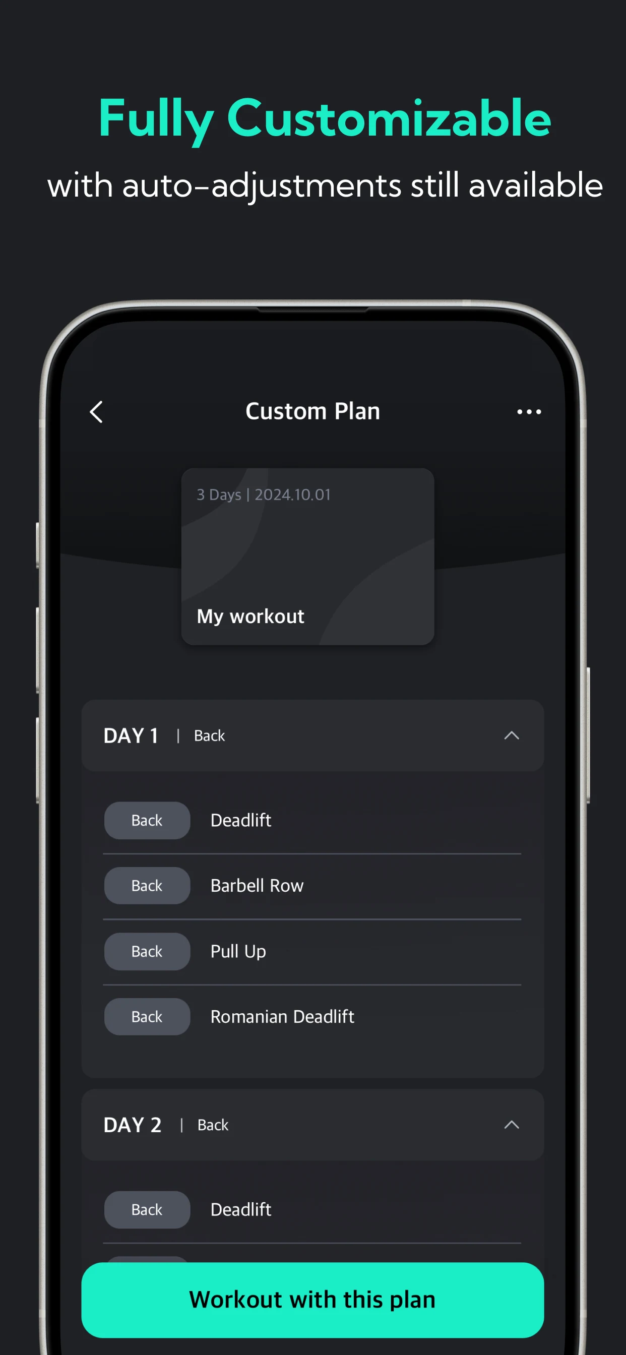Planfit - Gym Workout Planner screenshot